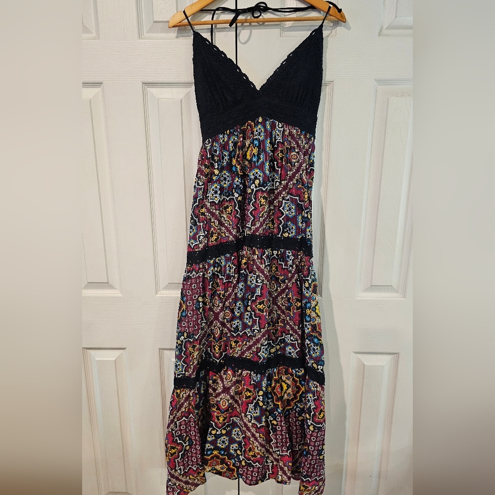 Candies crochet top maxi dress size 7